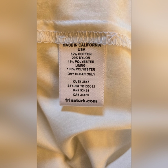 Trina Turk White Dress - size 4 - Picture 6 of 6